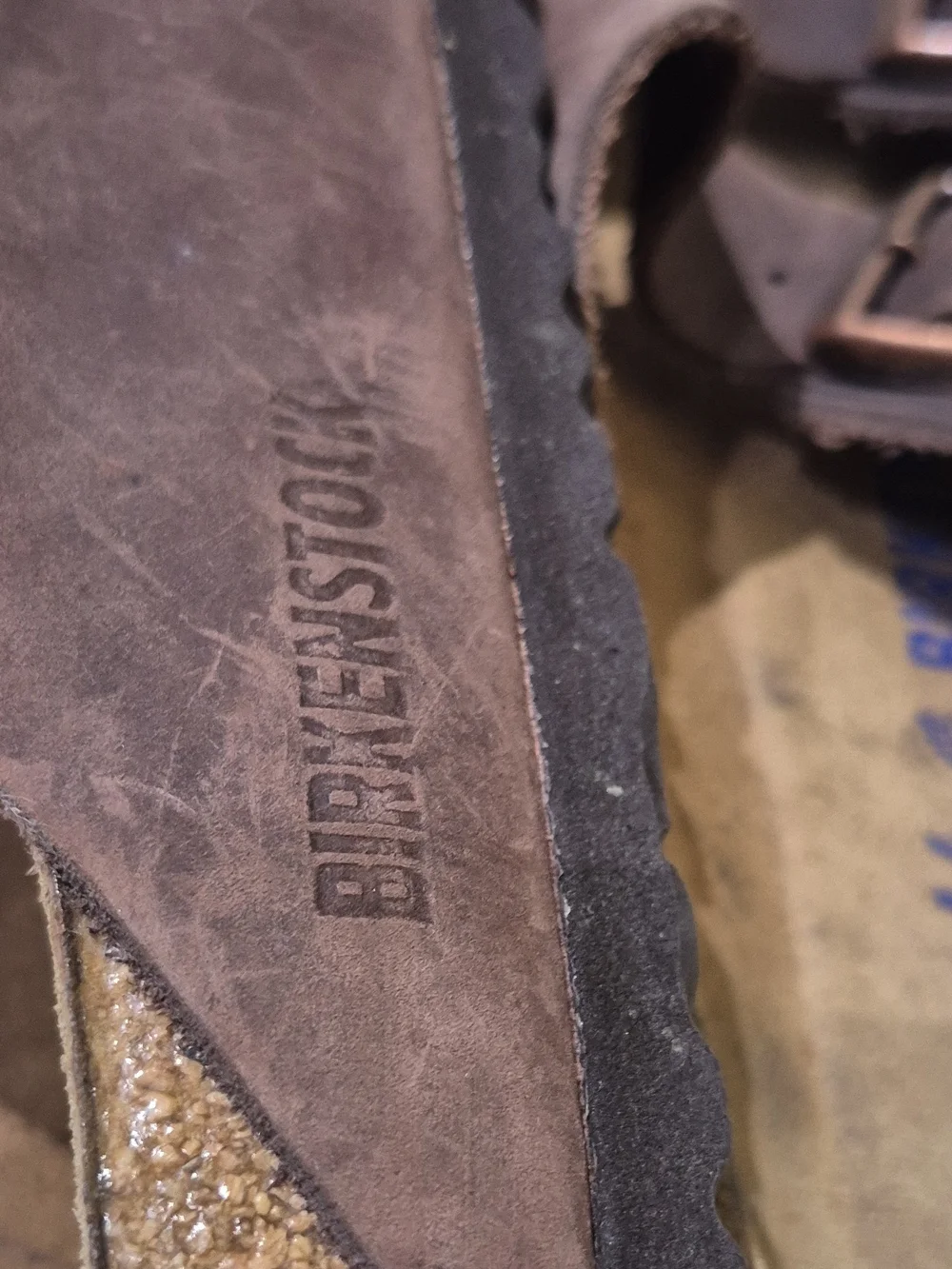 Birkenstock Brown Arizona Two-Strap Leather Sandals